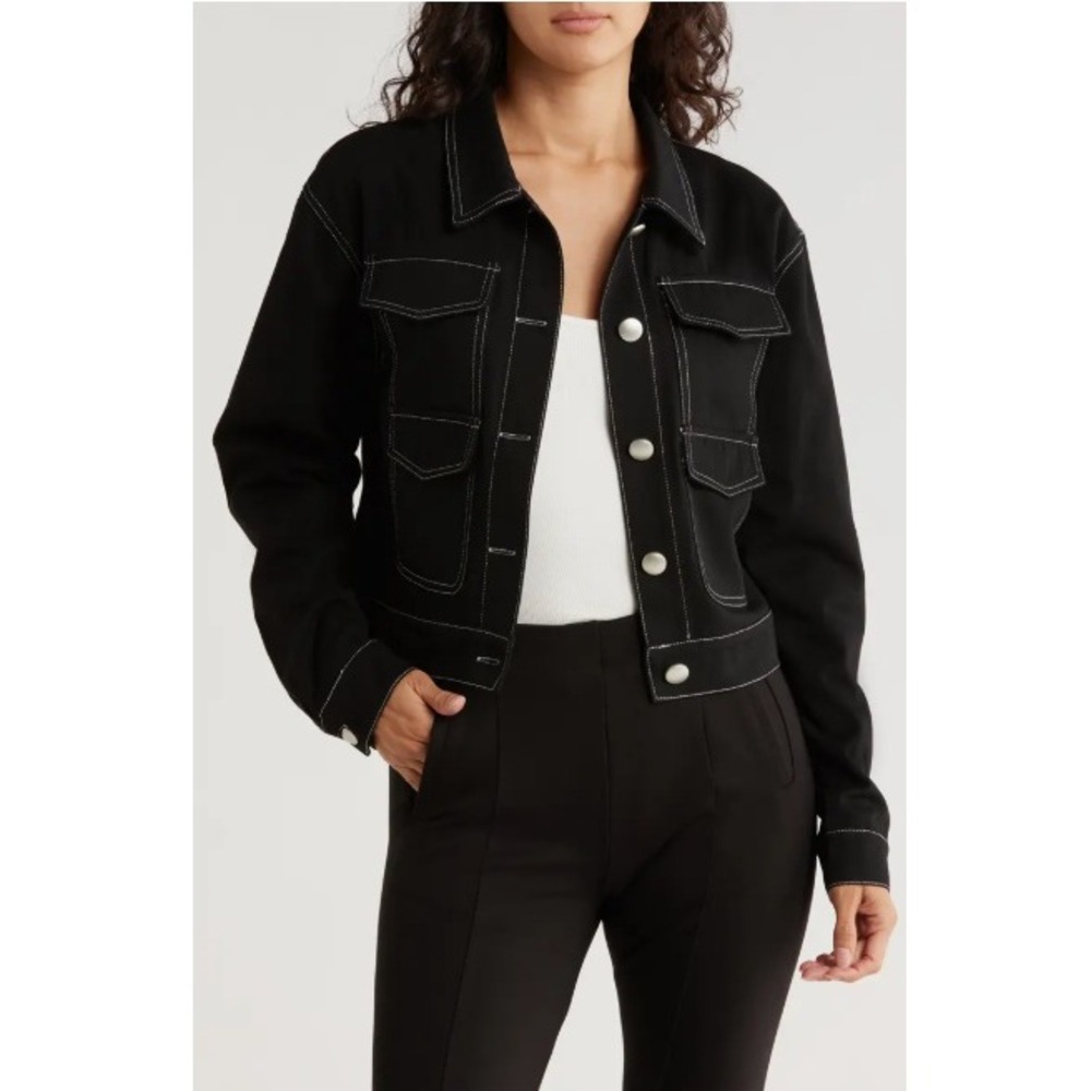 Area Stars Topstitch Mod Barn Jacket Size Medium